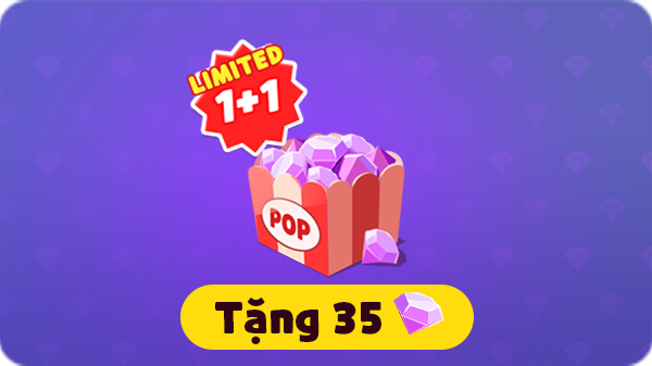 1+1 bắp rang Đá quý khi mua lần đầu