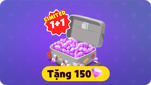 1+1 vali Đá quý khi mua lần đầu