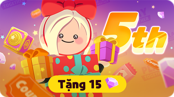 Gói Tri ân lớn kỷ niệm 5 năm 2