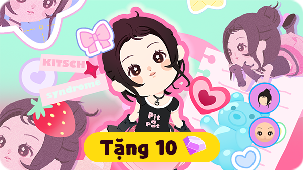Gói Hội chứng Kitsch girl (tóc-biểu cảm)
