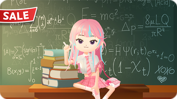 Style học trò Kitsch hồng KM