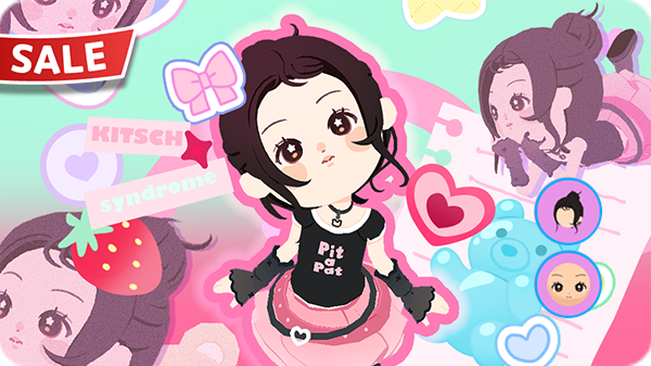 Gói Hội chứng Kitsch girl (tóc-biểu cảm) KM