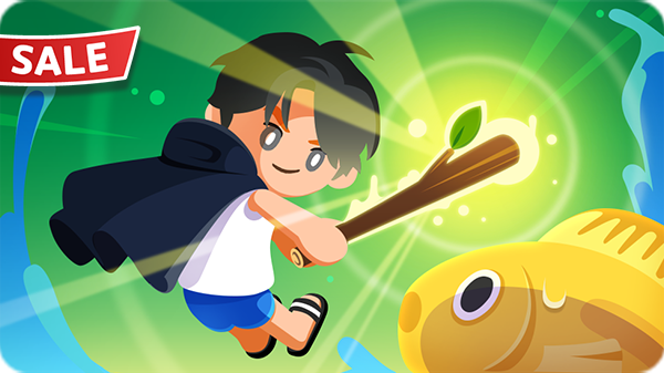 Cần câu gậy gỗ phép KM